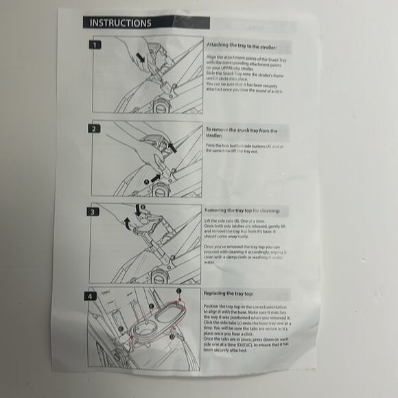 TRENDHUB ELEVATE YOUR STROLLER EXPERIENCE SNACK‎ TRAY - Picture 5 of 7